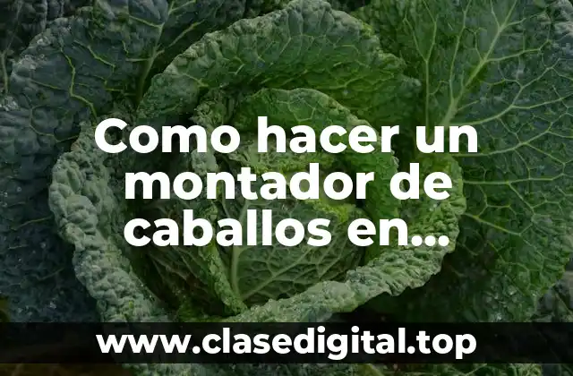 Como hacer un montador de caballos en Minecraft