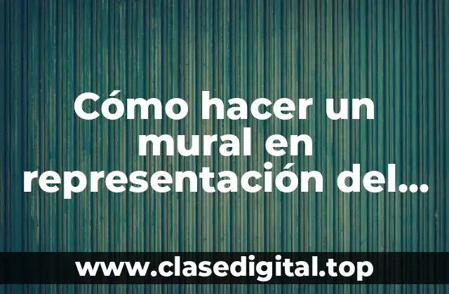 Cómo hacer un mural en representación del Corpus Christi