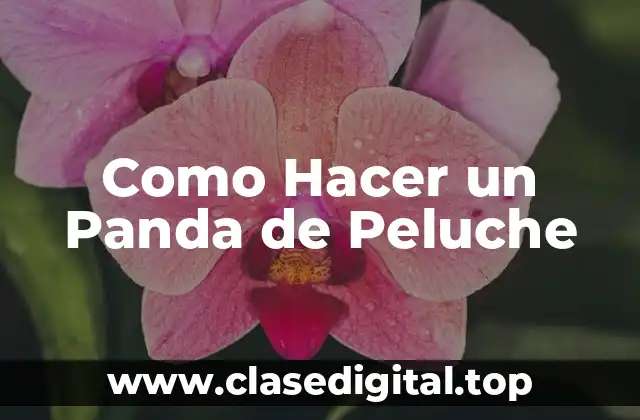 Como Hacer un Panda de Peluche