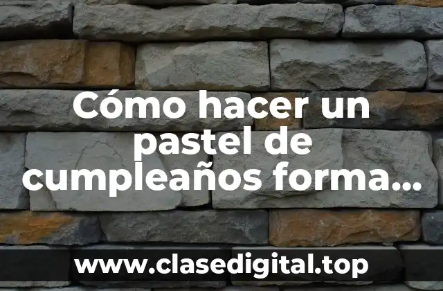 Cómo hacer un pastel de cumpleaños forma de unicornio