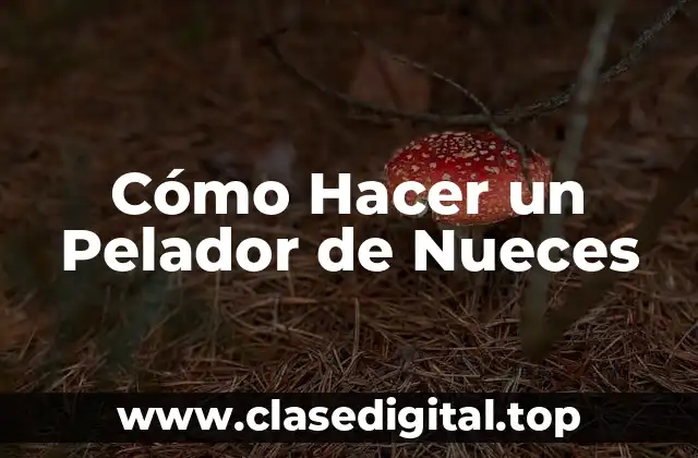 Cómo Hacer un Pelador de Nueces
