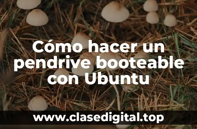 Cómo hacer un pendrive booteable con Ubuntu