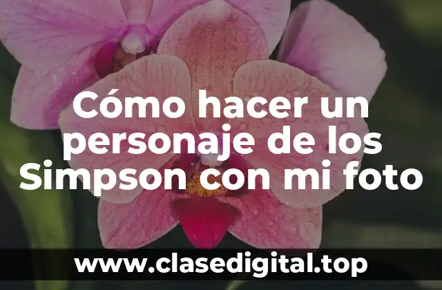 Cómo hacer un personaje de los Simpson con mi foto