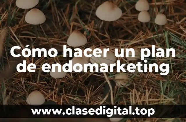 ¿Qué es un plan de endomarketing?