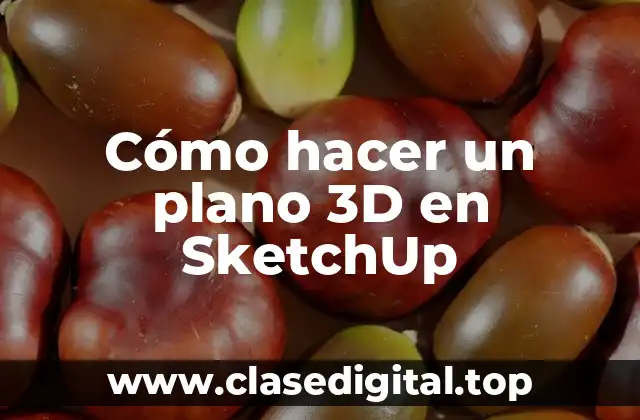 Cómo hacer un plano 3D en SketchUp