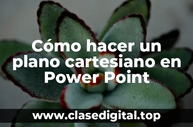 Cómo hacer un plano cartesiano en Power Point