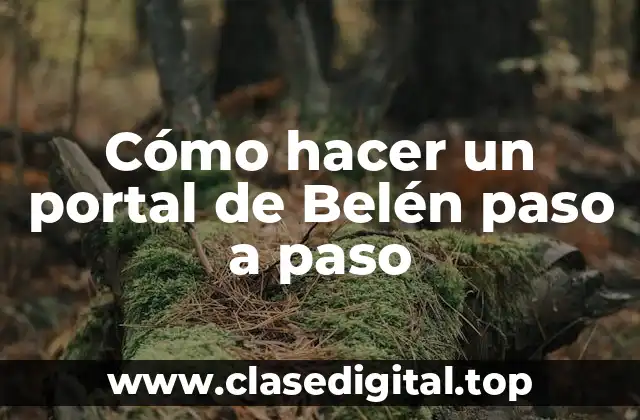 ¿Qué es un portal de Belén y para qué sirve?