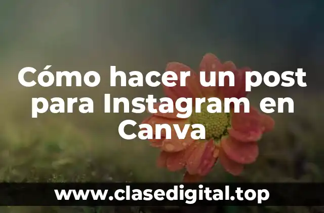 Cómo hacer un post para Instagram en Canva
