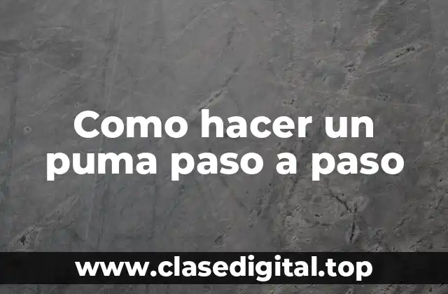 ¿Qué es un puma de madera y para qué sirve?