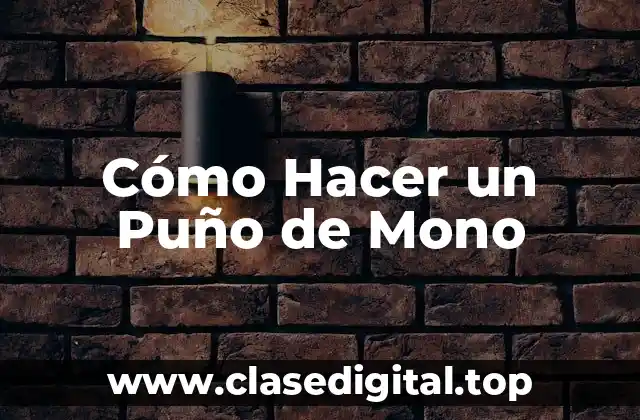 Cómo Hacer un Puño de Mono