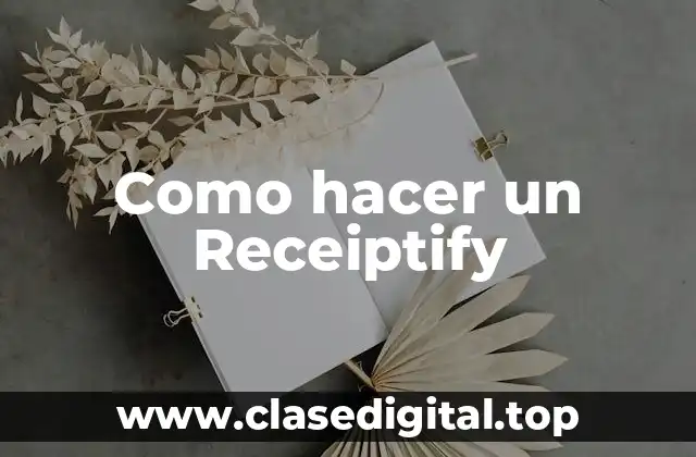 Como hacer un Receiptify