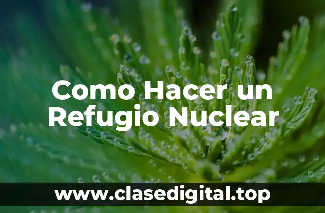 Como Hacer un Refugio Nuclear