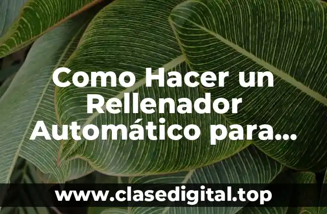 Que es un Rellenador Automático para Acuario