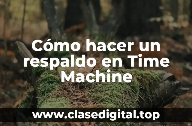 Cómo hacer un respaldo en Time Machine