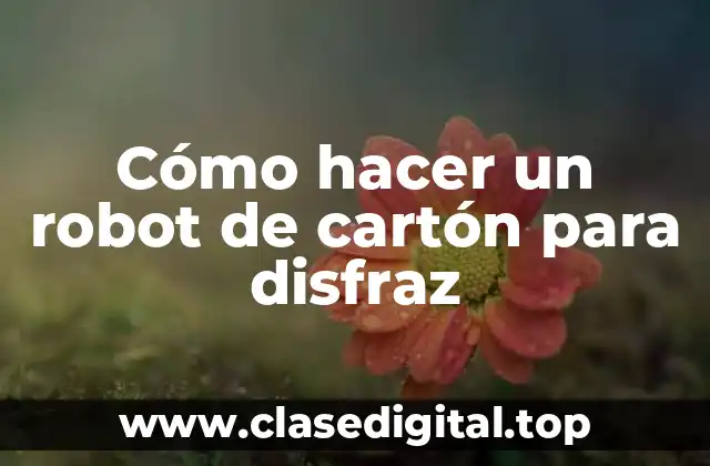 Cómo hacer un robot de cartón para disfraz