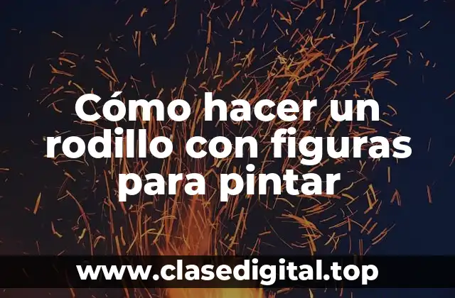 Cómo hacer un rodillo con figuras para pintar