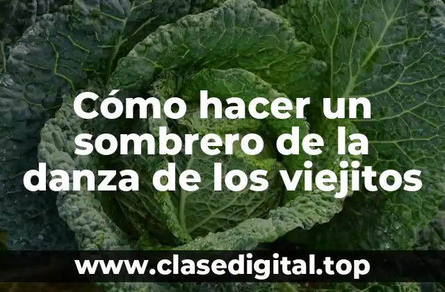 Cómo hacer un sombrero de la danza de los viejitos