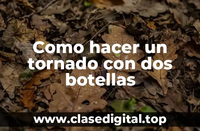 Como hacer un tornado con dos botellas