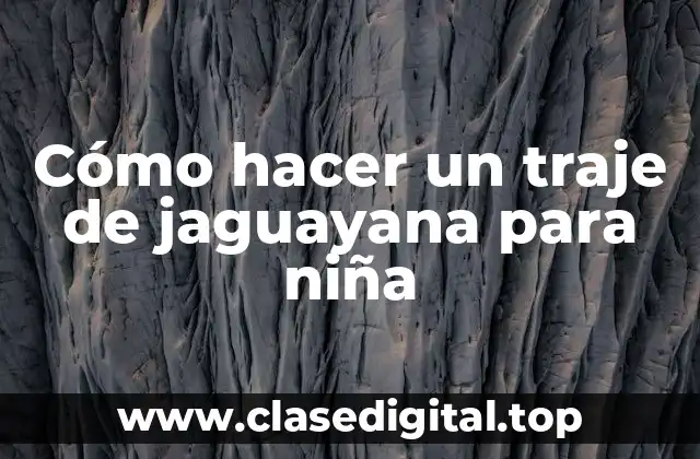 ¿Qué es un traje de jaguayana y para qué sirve?
