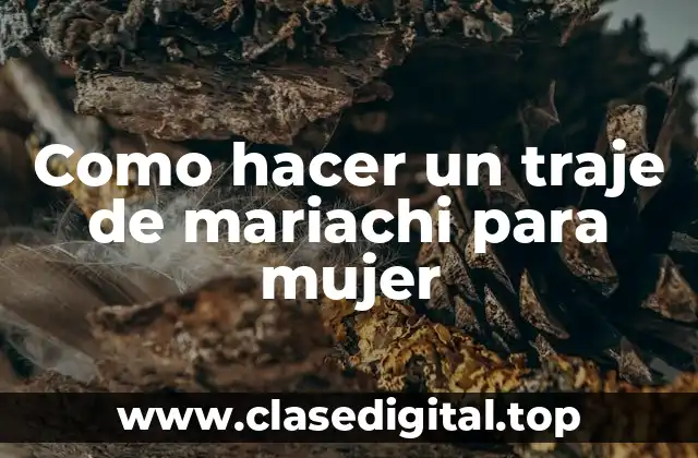 ¿Qué es un traje de mariachi para mujer?