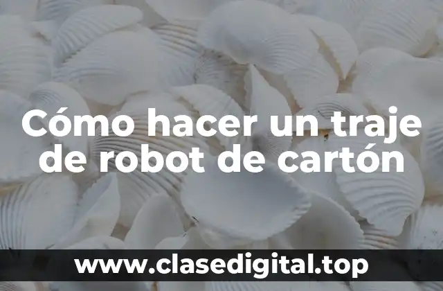¿Qué es un traje de robot de cartón y para qué sirve?