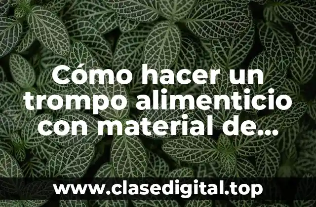 Cómo hacer un trompo alimenticio con material de desecho