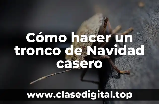 Cómo hacer un tronco de Navidad casero