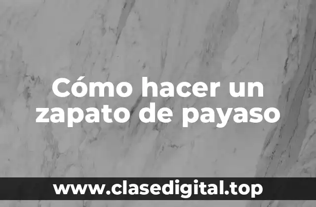 ¿Qué es un zapato de payaso?