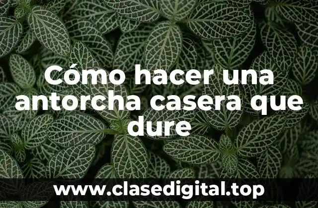 Cómo hacer una antorcha casera que dure