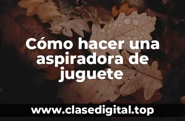 ¿Qué es una aspiradora de juguete y para qué sirve?