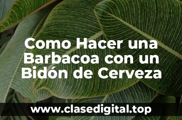 Como Hacer una Barbacoa con un Bidón de Cerveza