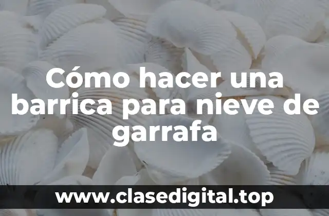 Cómo hacer una barrica para nieve de garrafa