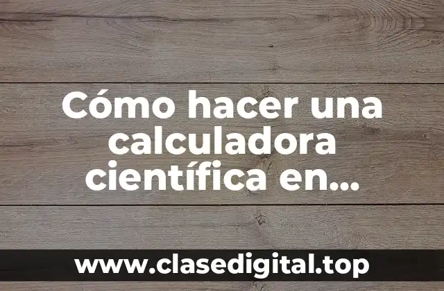Cómo hacer una calculadora científica en LabVIEW