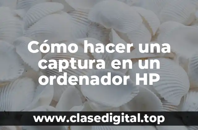 Cómo hacer una captura en un ordenador HP