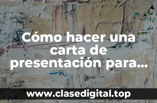 Cómo hacer una carta de presentación para ofrecer un servicio