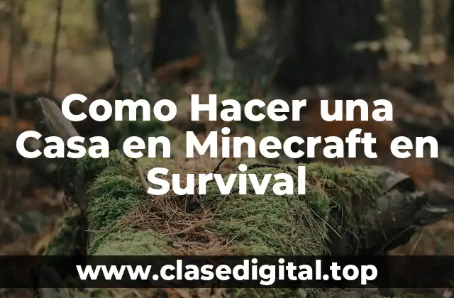 Como Hacer una Casa en Minecraft en Survival