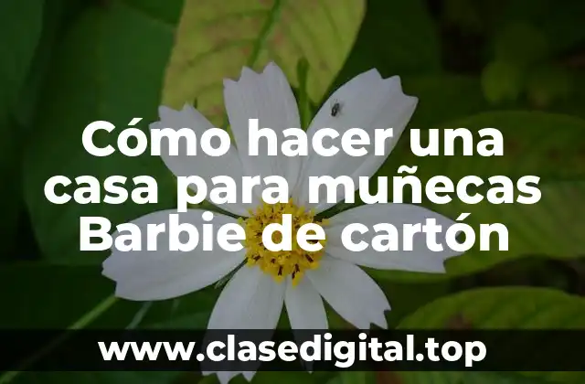 Cómo hacer una casa para muñecas Barbie de cartón
