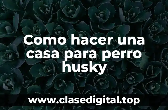 Como hacer una casa para perro husky
