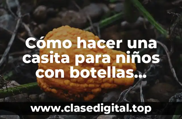 ¿Qué es una casita ecológica con botellas plásticas y para qué sirve?