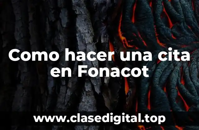 Como hacer una cita en Fonacot
