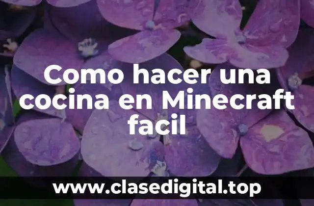 Como hacer una cocina en Minecraft facil