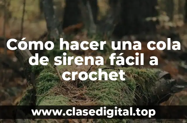 Cómo hacer una cola de sirena fácil a crochet
