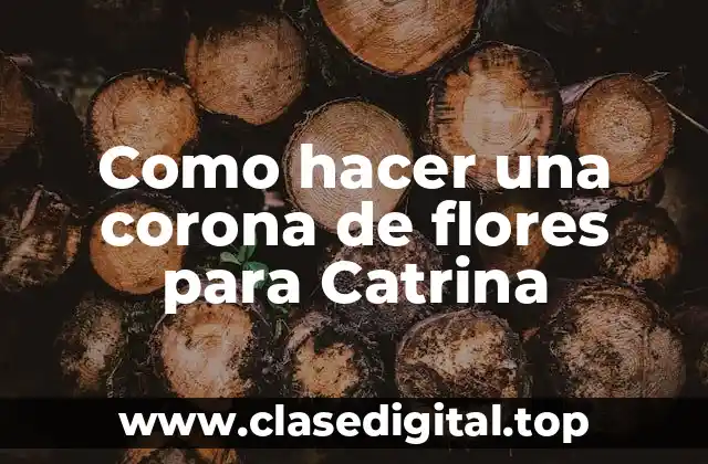 Como hacer una corona de flores para Catrina