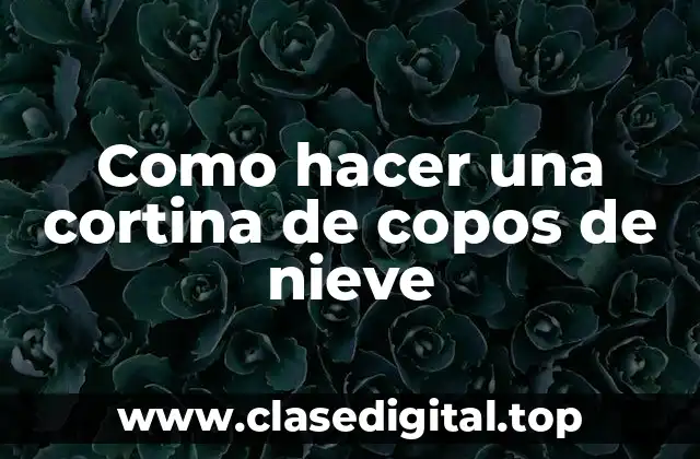 Cortina de copos de nieve