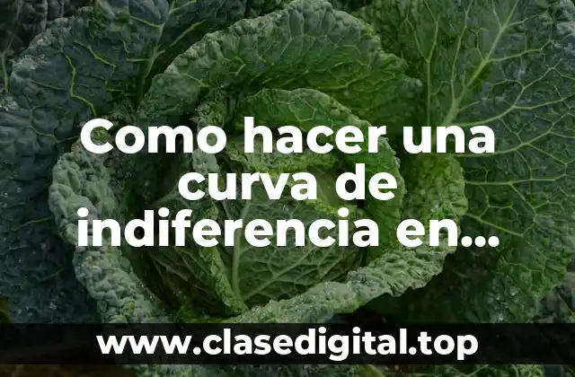 Como hacer una curva de indiferencia en Word