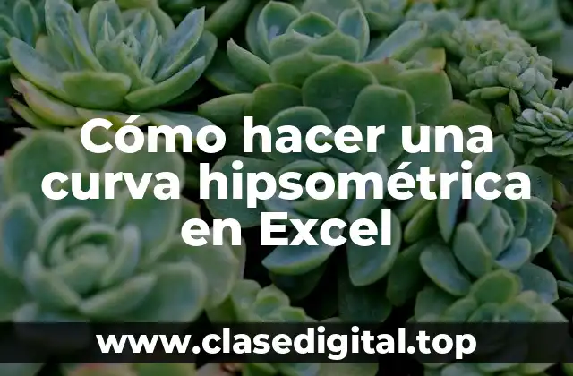 Cómo hacer una curva hipsométrica en Excel