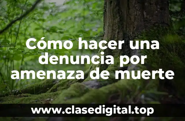 Cómo hacer una denuncia por amenaza de muerte