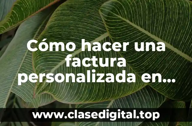 Cómo hacer una factura personalizada en caja registradora