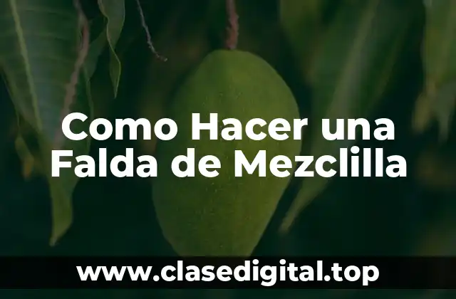 ¿Qué es una Falda de Mezclilla?