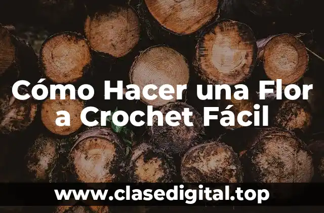 Cómo Hacer una Flor a Crochet Fácil